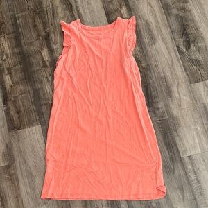 Universal Thread Peach Ruffle Midi Dress